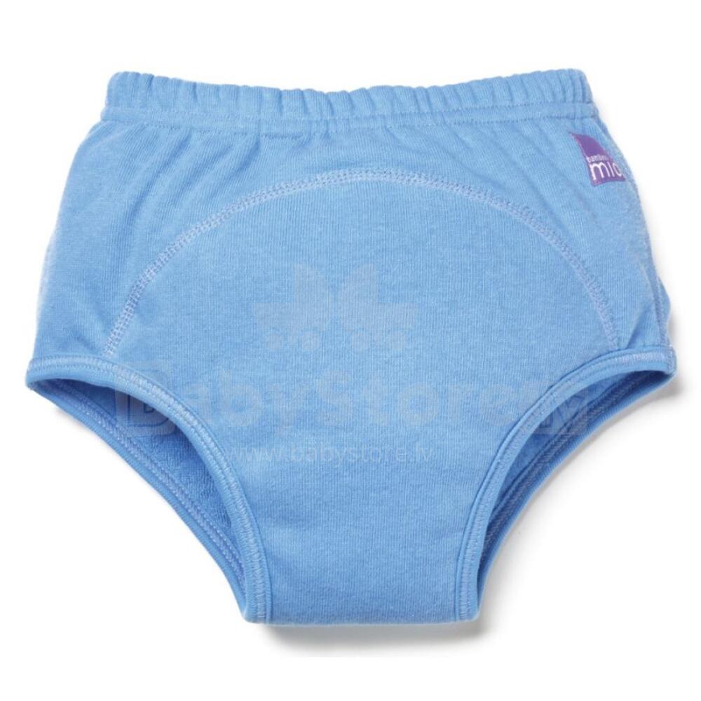 Bambino Mio Light Blue Potty Training Pants - Soft, Water-Resistant, Washable